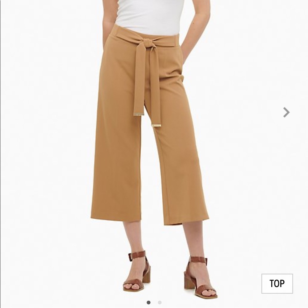 Calvin Klein TIE BELT WIDE LEG CULOTTES